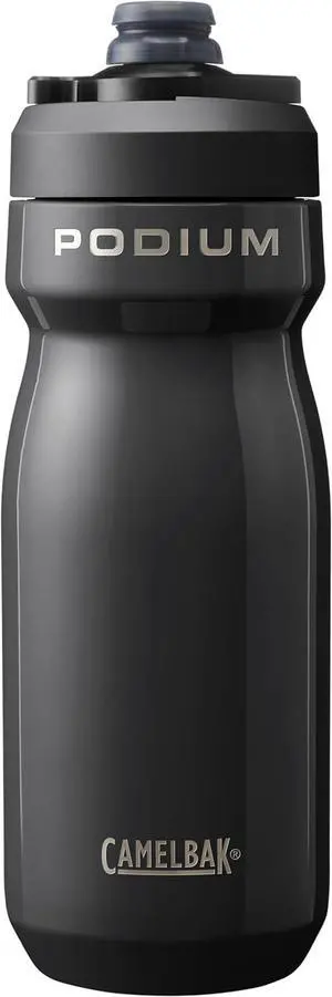 CamelBak Podium Steel Insulated Stainless Steel Bike Water Bottle  for Cycling, Fitness & Sports- Fits Most Bike Cages, 18oz - Black