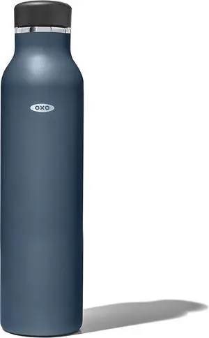 OXO Strive 24oz Insulated Water Bottle with Standard Lid - Dark Cobalt