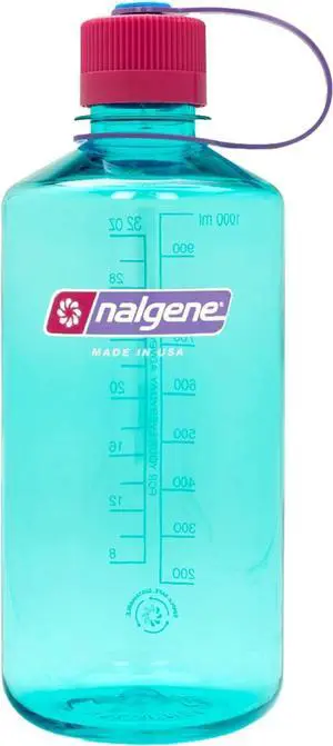 Nalgene Sustain Tritan BPA-Free Water Bottle Made with Material Derived from 50% Plastic Waste, 32 OZ, Narrow Mouth, Surfer