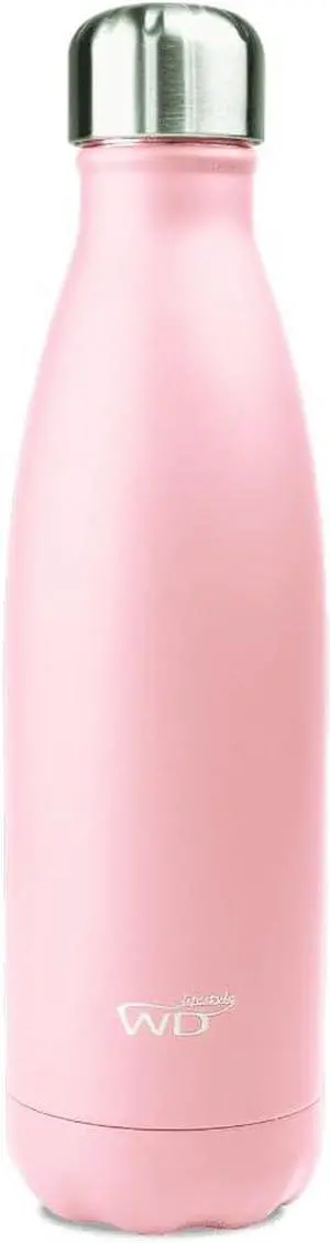 Stainless Steel Water Bottle -17 Fl Oz - Double Wall Vacuum Insulated Containers - Keeps Drinks Cold for 24 Hours and Hot for 12 - Leak Proof - BPA Free (Rose)