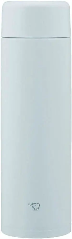 Zojirushi SM-GA60-HL Water Bottle, Seamless Stopper, Large Capacity, 20.3 fl oz (600 ml), Screw, Stainless Steel Mug, Ice Gray, Integrated Washer, Easy to Clean, 2 Pieces Only