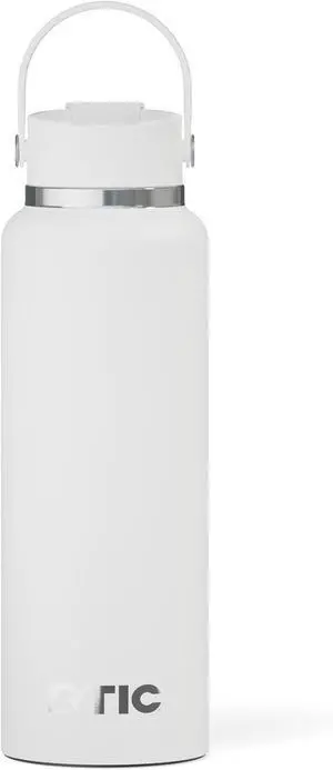 RTIC 40oz Outback Bottle, Insulated, Stainless Steel, Metal, Double Wall Vacuum-Insulation, Ceramic Lined, Leak-Proof Lid, BPA-Free Water Flask for Hiking, Running, Sports, Outdoor, White RTIC 40oz Outback Bottle, Insulated, Stainless Steel, Metal, Double Wall Vacuum-Insulation, Ceramic Lined, Leak-Proof Lid, BPA-Free Water Flask for Hiking, Running, Sports, Outdoor, White