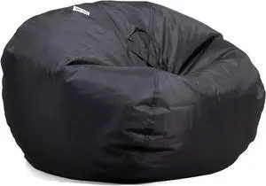 Big Joe Classic Bean Bag Chair, Black Smartmax, Durable Polyester Nylon Blend, 2 feet Round