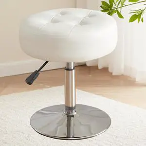 Gitrah White Vanity Stool Chair Swivel Adjustable Comfortable Makeup Stool Gitrah White Vanity Stool Chair Swivel Adjustable Comfortable Makeup Stool