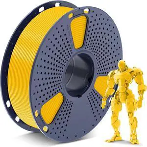 SUNLU PLA 3D Printer Filament PLA Filament 1.75mm, Neatly Wound 3D Printing Filament 1.75mm, Dimensional Accuracy +/- 0.02 mm, Fit Most FDM 3D Printers, 1kg Spool (2.2lbs), Pure Yellow