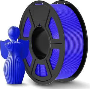 JAYO PLA+ Filament 1.75mm, PLA Plus 3D Printer Filament 1.1KG, Dimensional Accuracy +/- 0.02mm, Neatly Wound Filament, Toughness 3D Printing Filament, 1.1 kg Spool(2.42 LBS), 363 Meters, PLA+ Blue