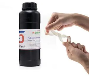 Siraya Tech Tenacious 3D Printer Flexible 405nm UV-Curing Resin with High Impact Resistance Standard Photopolymer Resin for LCD DLP 3D Printing (500g, Clear) Siraya Tech Tenacious 3D Printer Flexible 405nm UV-Curing Resin with High Impact Resistance Standard Photopolymer Resin for LCD DLP 3D Printing (500g, Clear)