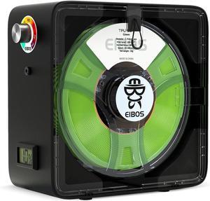 EIBOS Official 3D Printer Filament Dryer Easdry Box with Fan, Adjustable Temperature, Humidity Control & Spool Holder, Compatible with 1.75mm 2.85mm 3.00mm Nylon, PLA, ABS