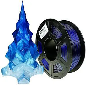 PETG 3D Printer Filament 1.75mm,Gradient Multicolors,Blue,1kg(2.2lbs) Accuracy +/-0.05mm for ender3 Cr10