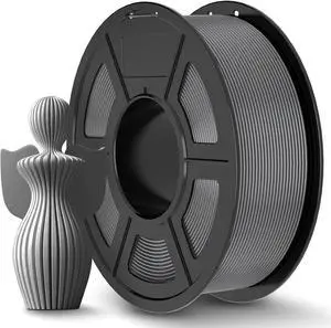 JAYO PLA+ Filament 1.75mm, PLA Plus 3D Printer Filament 1.1KG, Dimensional Accuracy +/- 0.02mm, Neatly Wound Filament, Toughness 3D Printing Filament, 1.1 kg Spool(2.42 LBS), 363 Meters, PLA+ Grey