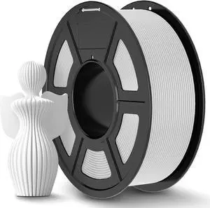 JAYO PLA+ Filament 1.75mm, PLA Plus 3D Printer Filament 1.1KG, Dimensional Accuracy +/- 0.02mm, Neatly Wound Filament, Toughness 3D Printing Filament, 1.1 kg Spool(2.42 LBS), 363 Meters, PLA+ White