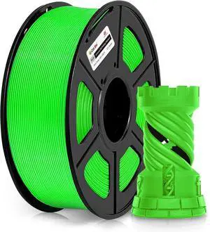 3D Printer Filament PLA Plus, PLA + Filament 1.75mm PLA+ Printer Filament PLA PRO Toughness Enhanced, 1kg Spool (2.2lbs), Dimensional Accuracy +/- 0.02mm, Fit Most FDM Printer(Green,1-Pack)