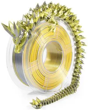 iSANMATE 3D Printer Filament, Dual Color Filament Shiny Silk PLA Filament 1.75mm, 3D Printing Filament,1 kg/Spool