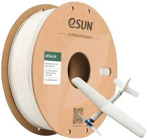 eSUN PLA LW PLA 3D Printer Filament, 1.75mm 1KG Spool Lightweight Strong Paint Adhesion Foaming PLA Filament for 3D Printers 3D Printed Airplane, Natural eSUN PLA LW PLA 3D Printer Filament, 1.75mm 1KG Spool Lightweight Strong Paint Adhesion Foaming PLA Filament for 3D Printers 3D Printed Airplane, Natural