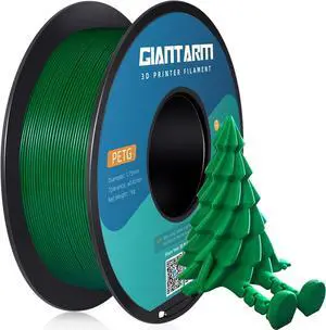 GIANTARM PETG Filament 1.75, Green PETG Filament 1.75mm 1kg(2.2lb), Toughness Enhanced, Dimensional Accuracy +/-0.02mm, Vacuum Package