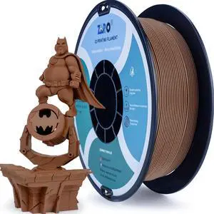 ZIRO Matte PLA Filament 1.75mm,1KG 3D Printer Filament,High Toughness PLA,Dimensional Accuracy +/- 0.03mm,Matte PLA Chocolate