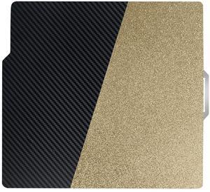 IdeaFormer Smooth Carbon Fiber PET+Textured PEI Build Plate 257x257mm, PET+PEI Spring Steel Sheet Bed for Bambu Lab X1 X1C P1P P1S X1E A1 3D Printer