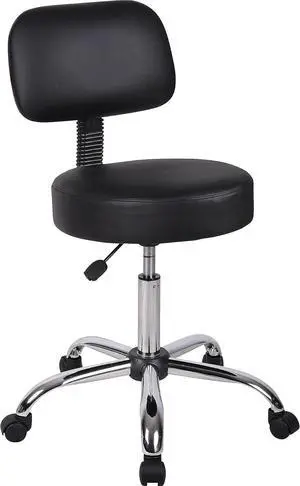 Be Well Medical Spa Professional 26.5-Inch Drafting Stool, Black (B245-BK) B245-BK