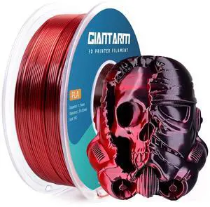 GIANTARM Dual Color PLA Filament, Silk PLA Filament 1.75mm +/-0.02mm,1KG Spool(2.2lbs) Vacuum Packaging, 3D Printing Filaments Fit Most FDM Printer