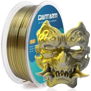 GIANTARM Dual Color PLA Filament, Silk PLA Filament 1.75mm +/-0.02mm,1KG Spool(2.2lbs) Vacuum Packaging, 3D Printing Filaments Fit Most FDM Printer