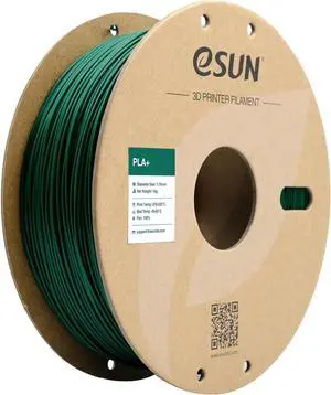 eSUN PLA+ Filament 1.75mm, 3D Printer Filament PLA Plus, Dimensional Accuracy +/- 0.03mm, 1KG Spool (2.2 LBS) 3D Printing Filament for 3D Printers, Pine Green