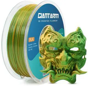 GIANTARM Dual Color PLA Filament, Silk PLA Filament 1.75mm +/-0.02mm,1KG Spool(2.2lbs) Vacuum Packaging, 3D Printing Filaments Fit Most FDM Printer