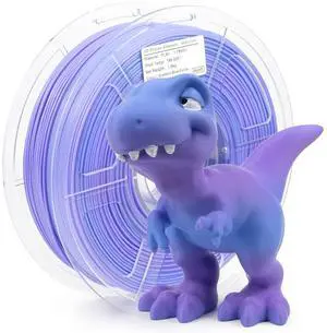 iSANMATE 3D Printer Filament, Pla Filament 1.75mm, Gradient Blue Purple Filament, Color Change Rainbow Filament, 3D Printing Filament 1KG/Spool