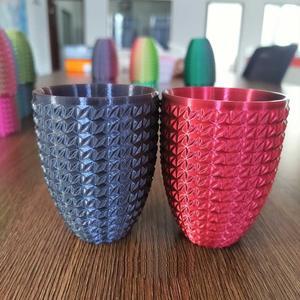CC3D Silk Dual Color Filament Black/Red PLA Filament 1.75mm 1KG 3D Printer Filament 2 Color Coextrusion Filament PLA Shiny Metallic Filament 3D Printing Material Black Red Bicolor PLA Filament