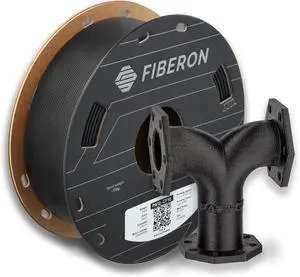Polymaker Fiberon PA12-CF Nylon Filament 1.75 Black 500g, Enhanced Hard Edge Cardboard Spool - Low Moisture Sensitivity PA12-CF Carbon Fiber Nylon 3D Printing Filament 1.75mm