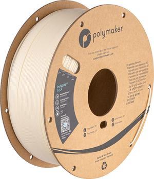 Polymaker ASA Filament 1.75mm Natural, 1kg ASA 3D Printer Filament, Heat & Weather Resistant - ASA 3D Filament Perfect for Printing Outdoor Functional Parts, Dimensional Accuracy +/- 0.03mm