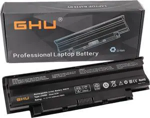 GHU New Battery 58 WH Replacement for J1KND 4T7JN WT2P4 383CW 312-1205 312-0233 312-0234 312-1280 Compatible for Dell Inspiron 3420 3520 13R (N3010) 14R (N4010 N4110) (N5010 N5110) N7010