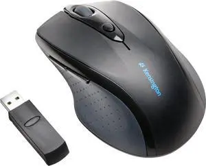Kensington Pro Fit Full-Size Wireless Mouse (K72370US),Black/Silver