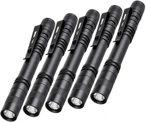 thumbnail image 2 of Honoson 6 Pieces LED Pen Light Flashlight Small Mini Flashlight Pocket Light Penlight With Clip Compact Torch For Inspection Work And Repair 2 of 10