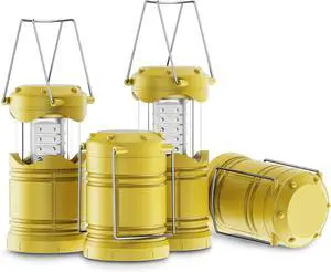 Lichamp 4 Pack LED Camping Lanterns, Battery Powered Camping Lights LED Collapsible Flashlight Portable Emergency Supplies Kit, A4YL Lichamp 4 Pack LED Camping Lanterns, Battery Powered Camping Lights LED Collapsible Flashlight Portable Emergency Supplies Kit, A4YL