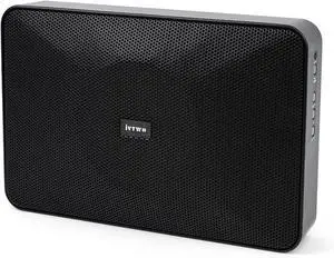 Bluetooth Speaker Black 60W, with AUX3.5mm/USB Port for PC and TV, Speaker Can be Hung on The Wall, Suitable for Small Stores (Bluetooth Code/Pin:9898)