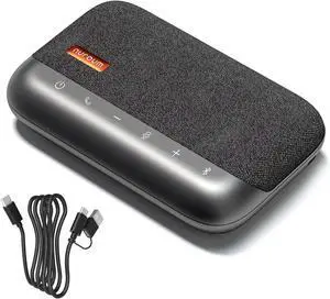 NUROUM A05B(2nd Gen) Bluetooth Conference Speaker and Microphone, Portable Wireless Speakerphone with Noise Canceling Mic, 16ft Voice Picked Up Computer Speakers for Desktop PC/Laptop/Business Trips