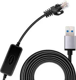 USB3.0 to RJ45 Gigabit Ethernet Network Cable for Switch, Router, Gateway, Modem with MacBook,Windows, Chromebook,Surface Pro, Linux
