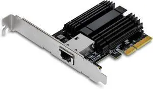TRENDnet 10G PCIe Network Adapter, TEG-10GECTX, Convert a PCI Express Slot Into a 10 Gigabit Ethernet Port, 802.1Q VLAN Tagging, Windows and Windows Server Support