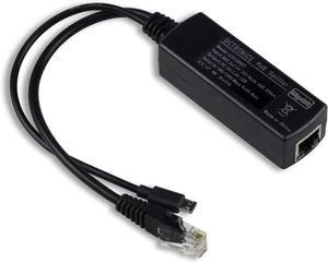 UCTRONICS PoE Splitter Gigabit 5V - Micro USB Power and Ethernet to Raspberry Pi 3B+, Work with Echo Dot, Most Micro USB Security Camera and Tablet - IEEE 802.3af Compliant