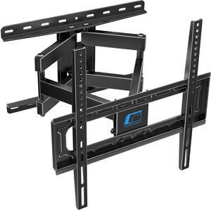 HOME VISION TV Wall Mount for 26-70inch LED LCD OLED 4K TVs up to 132lbs, TV Mount Full Motion Swivel Tilt with Articulating Dual Arms tv Bracket Max VESA 400x400mm, Fits 12/16 inch Wood Stud