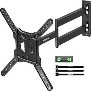 monTEK Long Arm TV Wall Mount for Most 23-65 Inch TVs, 29 Inch Long Extension TV Mount Swivel and Tilt, Full Motion Wall Mount TV Bracket Fit Max VESA 400 x 400mm, Up to 77 lbs