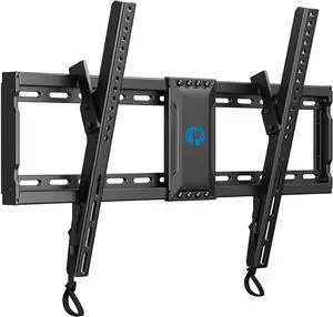 Pipishell Tilt TV Wall Mount for 3782 Flat or Curved TVs up to 132 lbs, Max VESA 600x400mm, Wall Mount TV Bracket with Pull Cord Locks, Mount Bracket for 1224 Wood Studs, PILT9