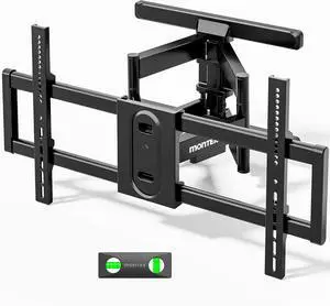 monTEK Full Motion TV Wall Mount for 4395 Inch TVs, Pre-Assembled TV Mount with Tool-Free Tilt, Swivel, Extension, Max VESA 800 x 400mm and 132 lbs, 16/18 Wood Studs monTEK Full Motion TV Wall Mount for 4395 Inch TVs, Pre-Assembled TV Mount with Tool-Free Tilt, Swivel, Extension, Max VESA 800 x 400mm and 132 lbs, 16/18 Wood Studs