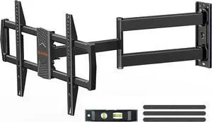Long Arm TV Mount for Most 42-75 Inch TVs 32 Long Extension Arm Corner TV Wall Mount Articulating Wall Mount tv Bracket Swivel and Tilt Holds up to 99 lbs. Max VESA 600x400mm YD1036