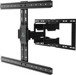 ONKRON Full Motion TV Wall Mount for 32-90 Inch TVs up to 110 lbs, Extendable Television Wall Mount with Ultra Slim Profile, max VESA 600x400, Universal Articulating TV Mount Swivel and Tilt Black