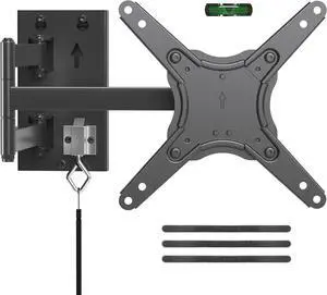 Suptek Lockable RV TV Mount for 13-43 Inch TVs | Full Motion Locking Wall Mount for Camper, Trailer, Motorhome, Boat, Truck, Indoor and Outdoor, VESA 200mm, Supports 44lbs, Model MA1342