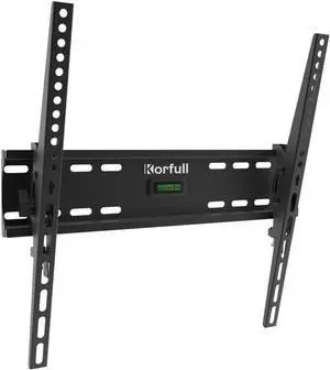 Tilting TV Wall Mount for 23-65 Inch Screens, Low Profile Slim Design, 12° Tilt, VESA 400x400, Holds up to 110lbs, Just 1.9" from Wall, Fits 16" Wood Stud, Easy Installation for TVs, Monitors