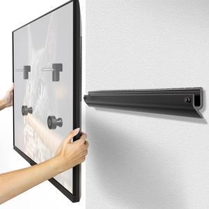Auocae No Drill Drywall TV Mount for 22-55 Inch TVs, Low Profile TV Wall Mount Bracket, Heavy Duty Steel, Holds 100 lbs, Max VESA 400x400mm, No Studs Required, Easy Installation for Bedroom, Apartment