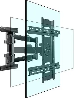 65 inch Vertical and Horizontal Rotating TV Wall Mount for 37-70 inch LED LCD Screen Full Arm Bracket, Swivel Tilt Stand, Max VESA 400×400mm Weight up to 83lbs DY3770