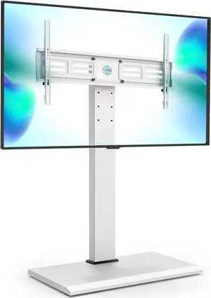 FITUEYES Iron Base Universal Floor TV Stand with Swivel Mount Space Saving for 50-85 Inch LED LCD OLED Plasma Flat Panel or Curved Screen TVs